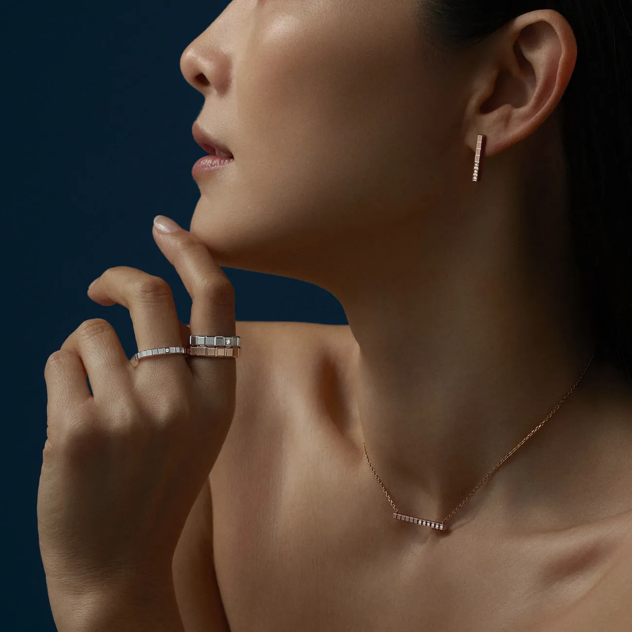 Ice Cube Ethical Rose Gold Ring