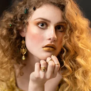 Infinite Ouroboros Stacker Rings - Peridot