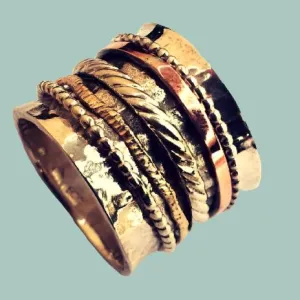 Israel Ring fidget rings for men. Spinner Ring - Unisex