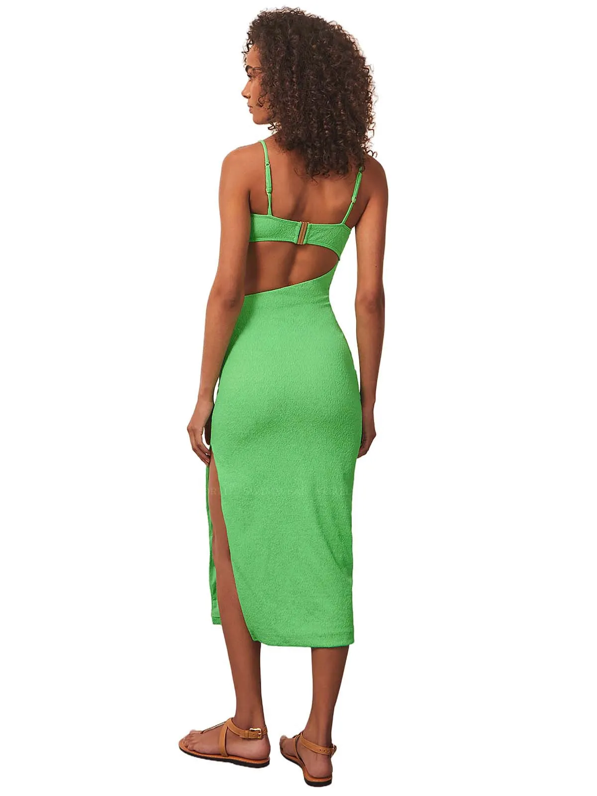 Kelly Detail Midi Dress ::RET