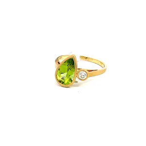 Kimberly Collins Peridot and Diamond Ring