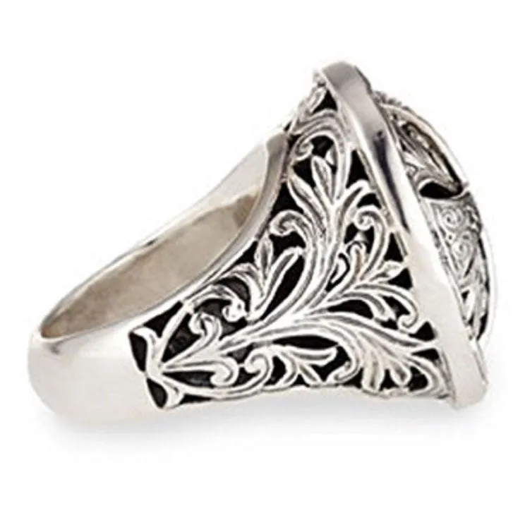 Konstantino Women's 925 Sterling Silver Maltese Cross Ring