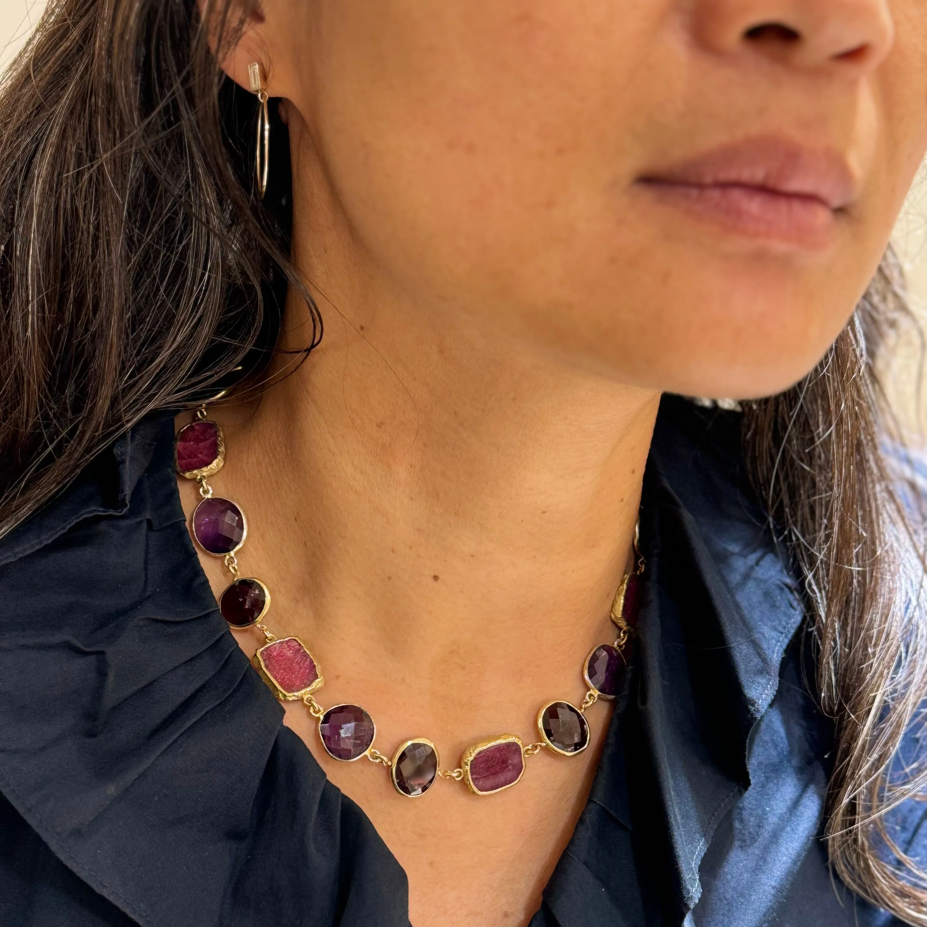 Lake Como Necklace-red
