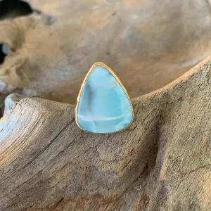 Larimar Ring in Gold