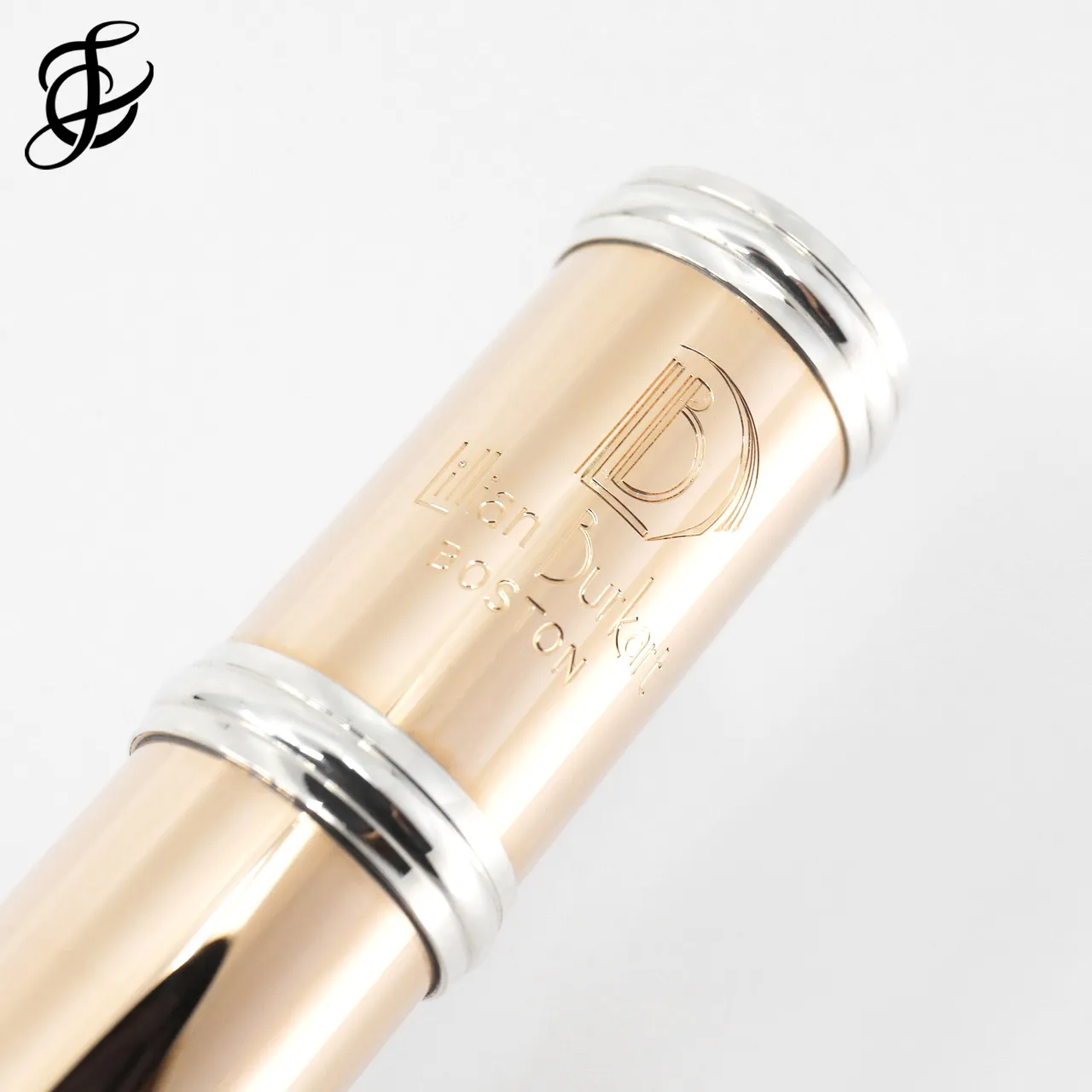 Lillian Burkart "Elite Model" Flute in 10K Gold with Silver Keys - New
