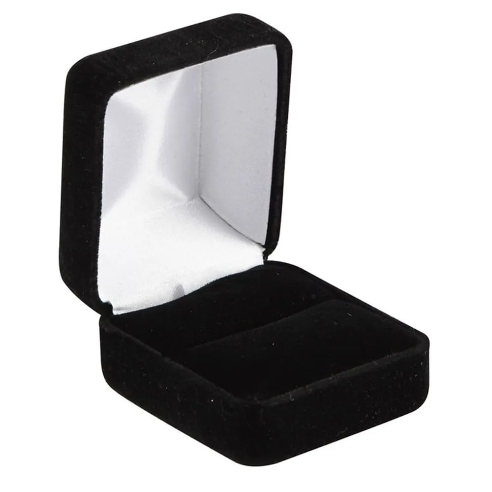Long Train Railroad Trolly Landscape Ring Engraved Black Tungsten Ring 4mm - 12mm