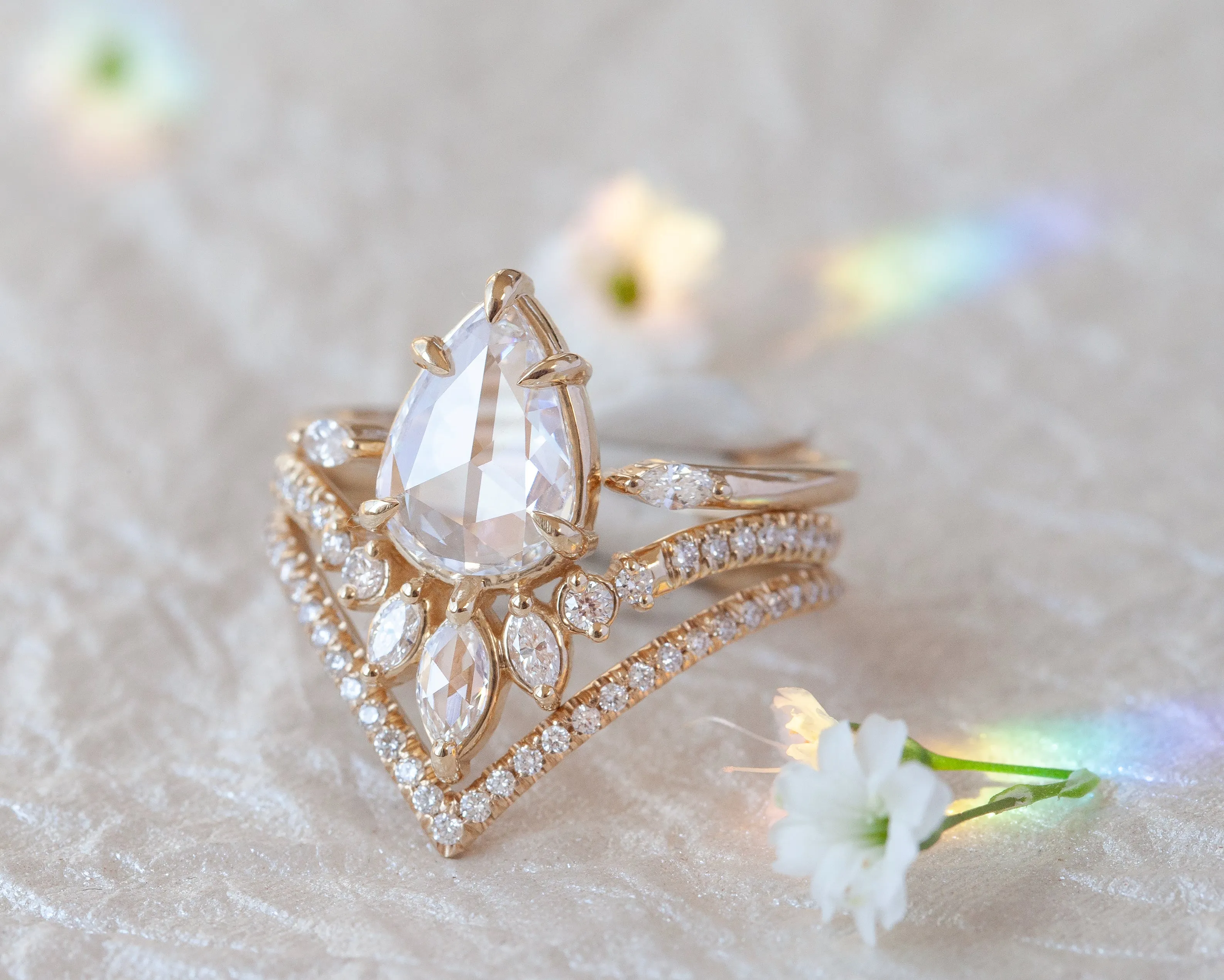 Lotus Chevron Band (Ready to Ship Size 5.25)