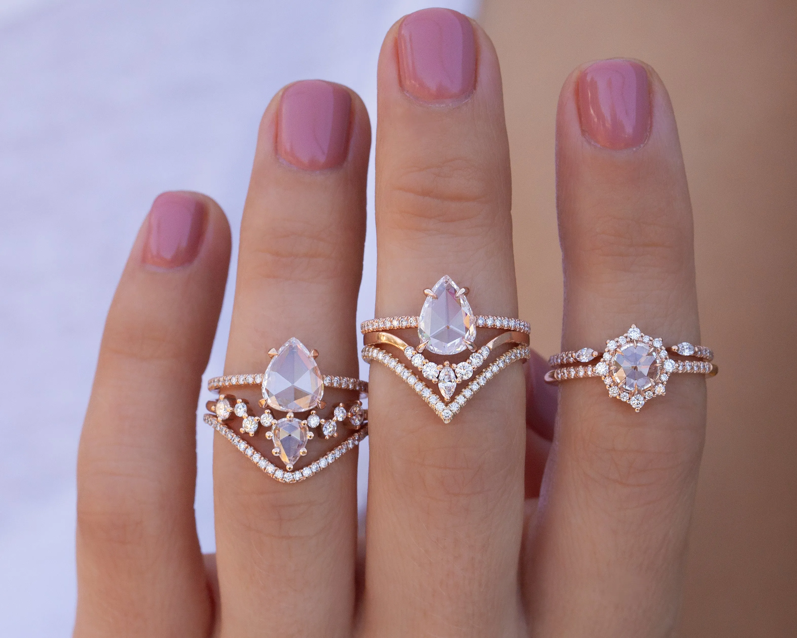 Lotus Chevron Band (Ready to Ship Size 5.25)