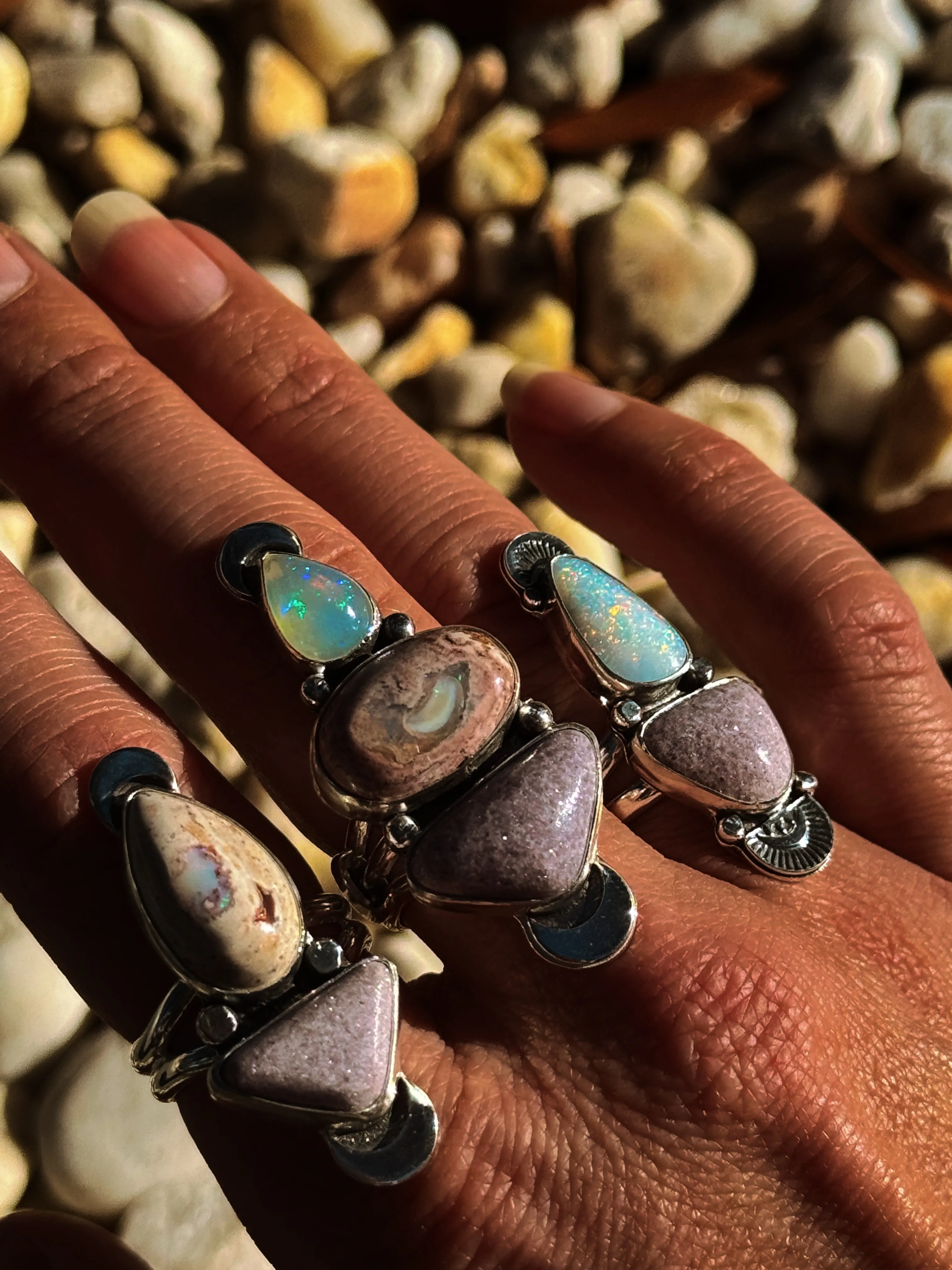 Love Struck Three Stone Ring - Size 7