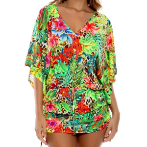 LUSH HORIZONS - Cabana V Neck Dress