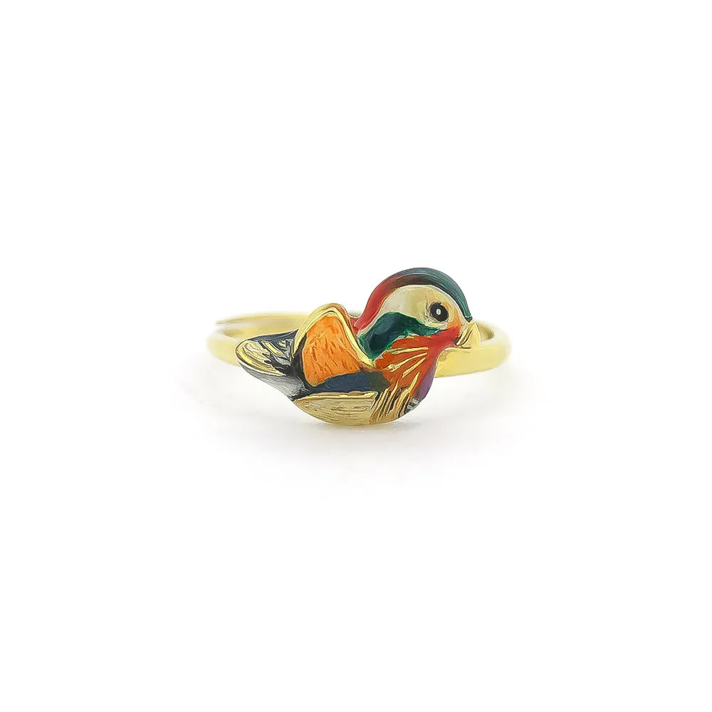 Mandarin Duck Family Stacking Ring | Happy Story