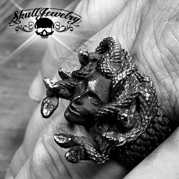 Medusa - Stainless Steel Skull Ring (#137)