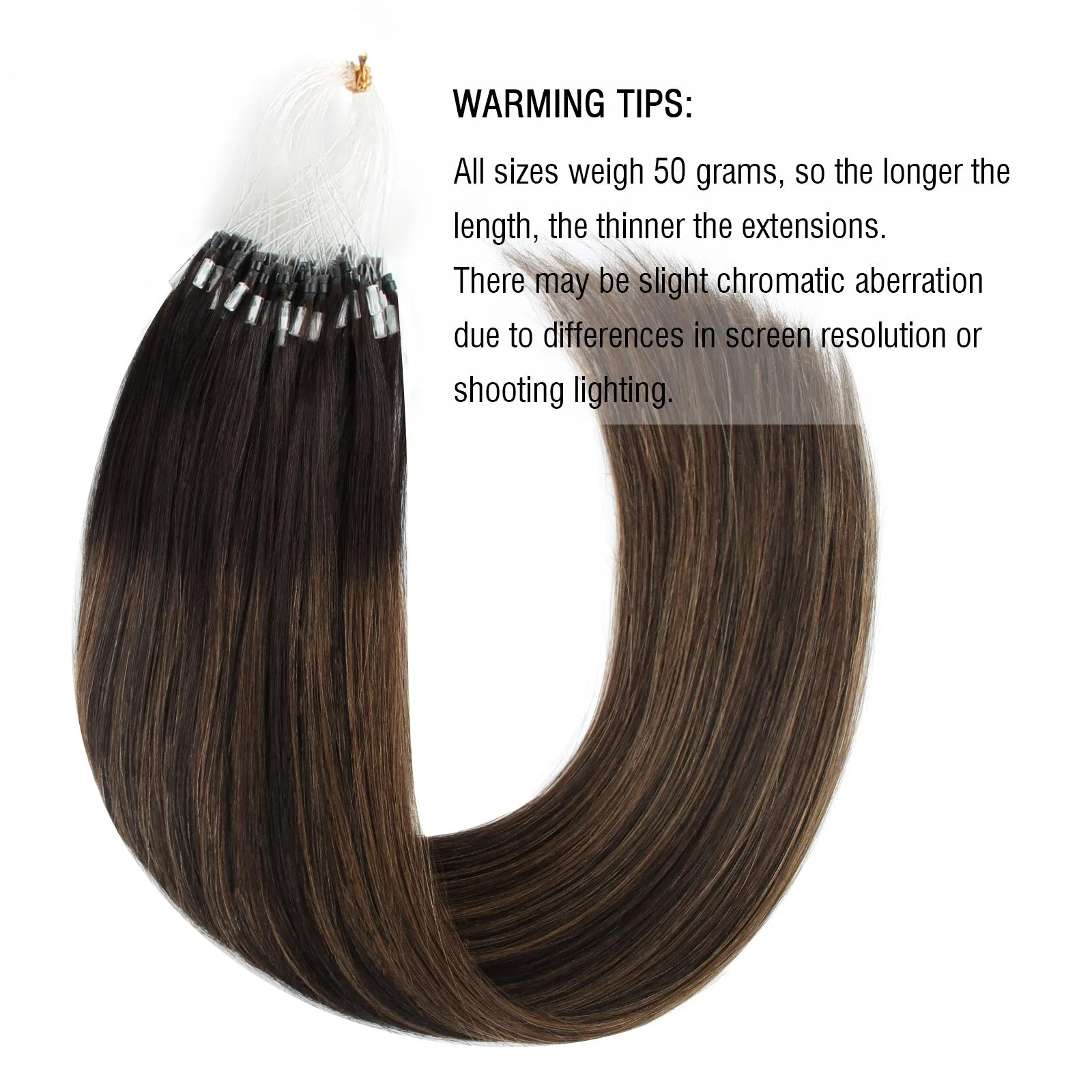 Micro Loop Hair Extensions Highlights P2/6/2#
