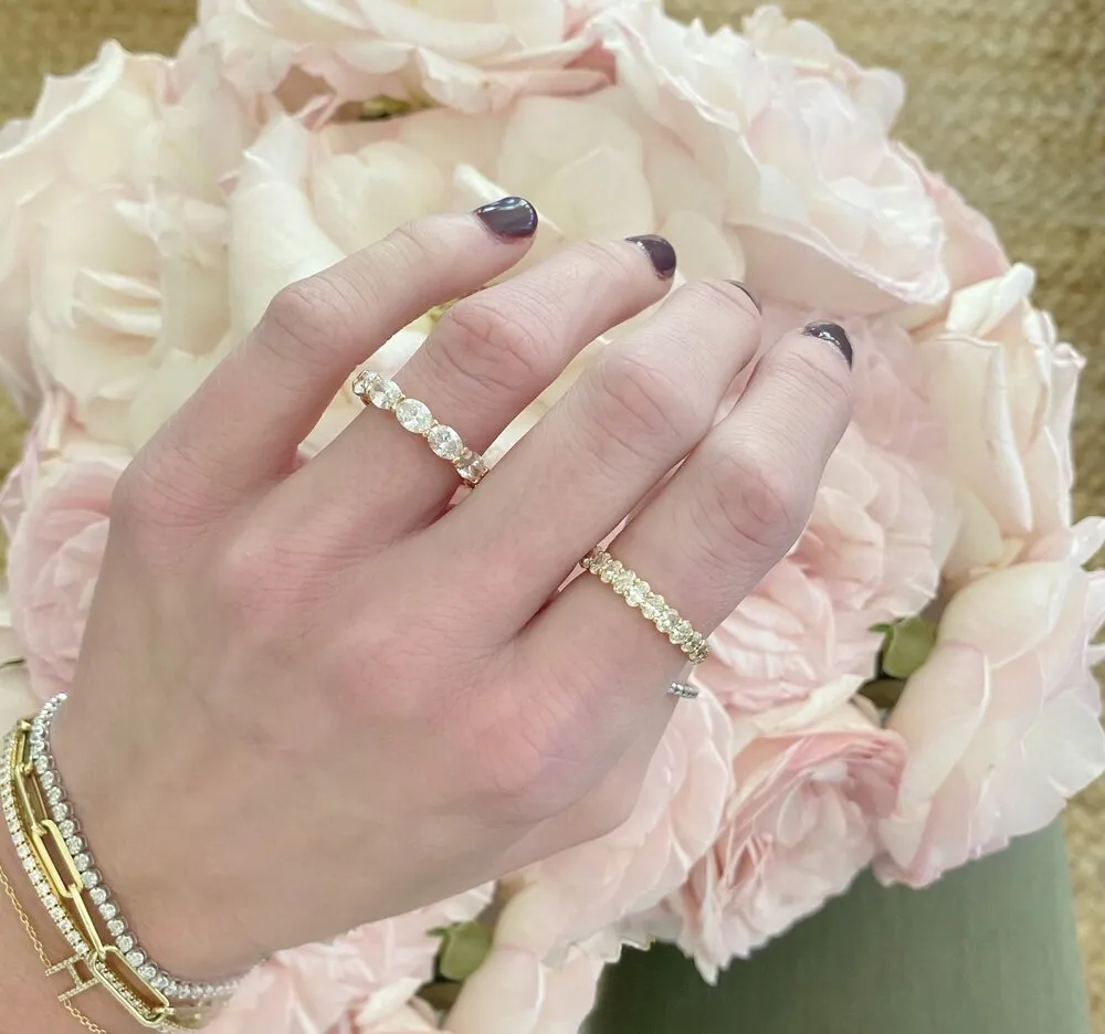 Micro Oval Eternity Band