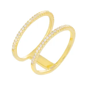 Micro Pavé Double Row Ring