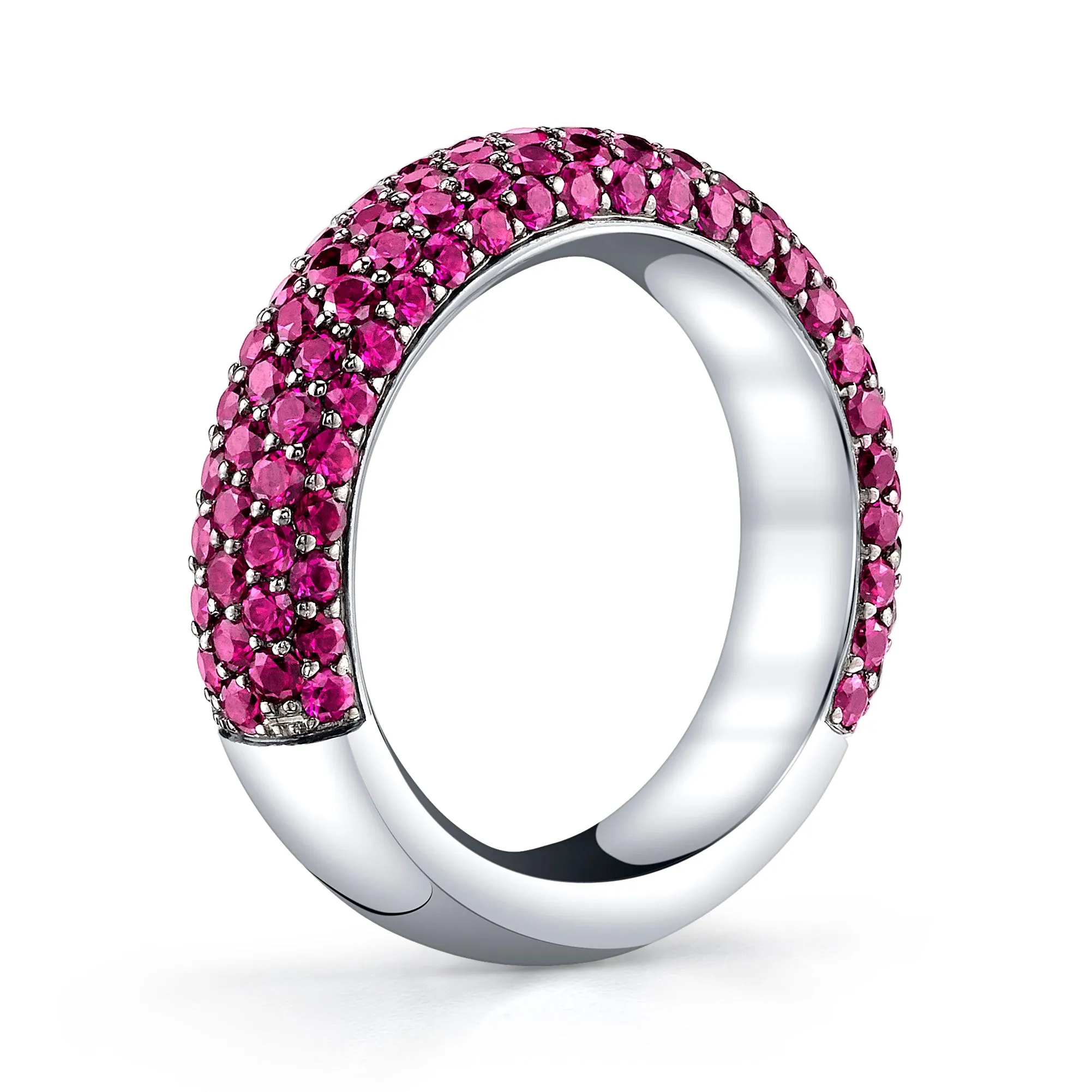 Micro Pave Ruby Ring
