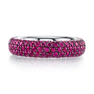 Micro Pave Ruby Ring