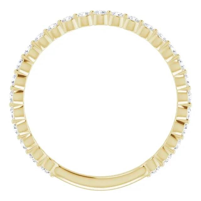 Micro Scalloped diamond band