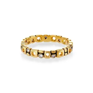 Micro Windows Band with Diamonds