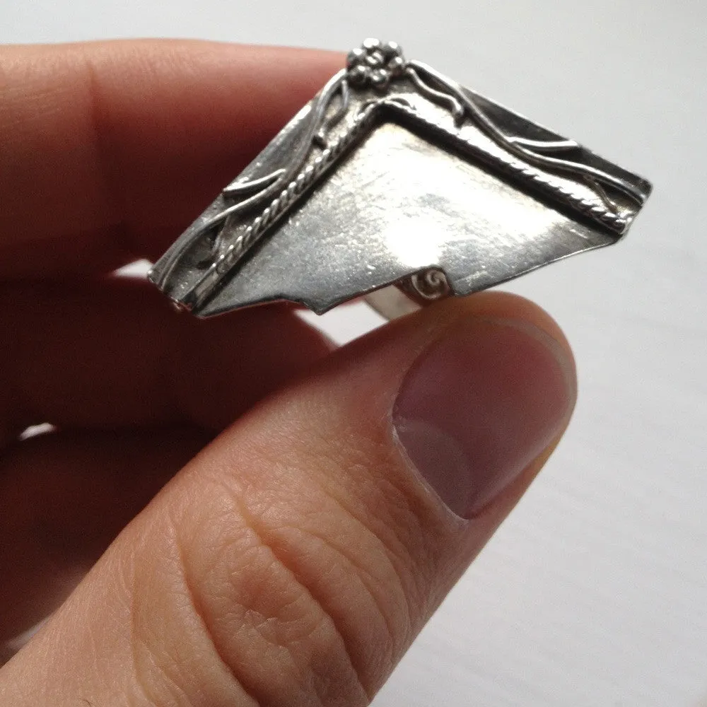 Mirror, Mirror on My Hand Cocktail Ring
