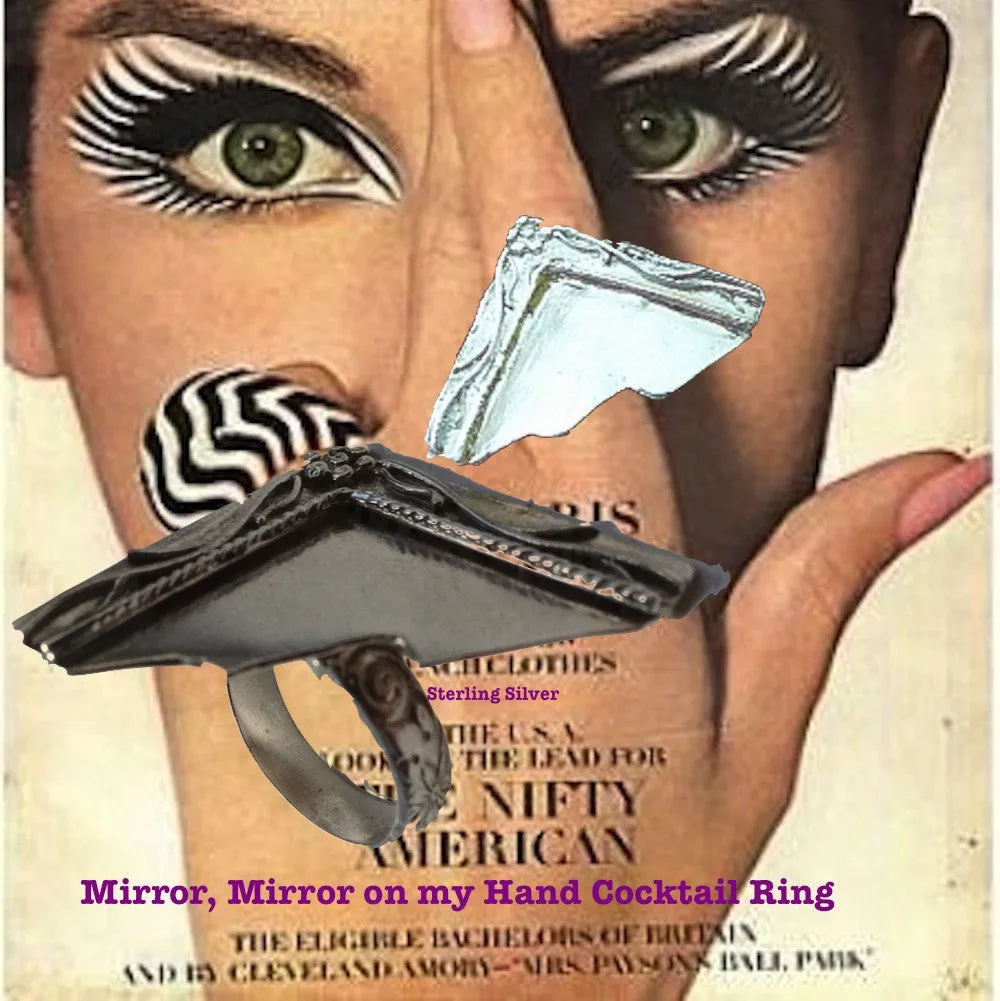 Mirror, Mirror on My Hand Cocktail Ring