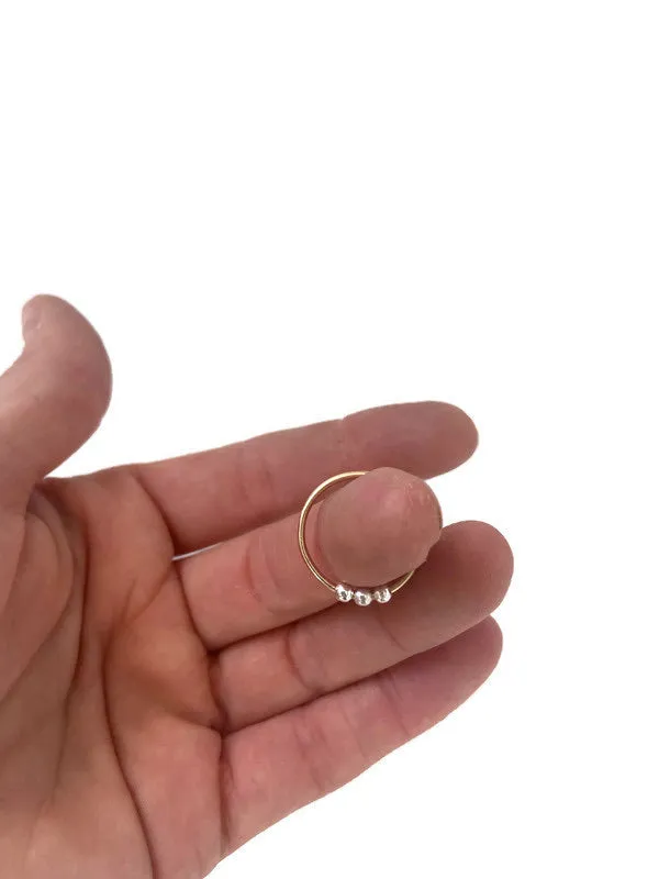 Mixed Metal Orbitz Interactive  Ring