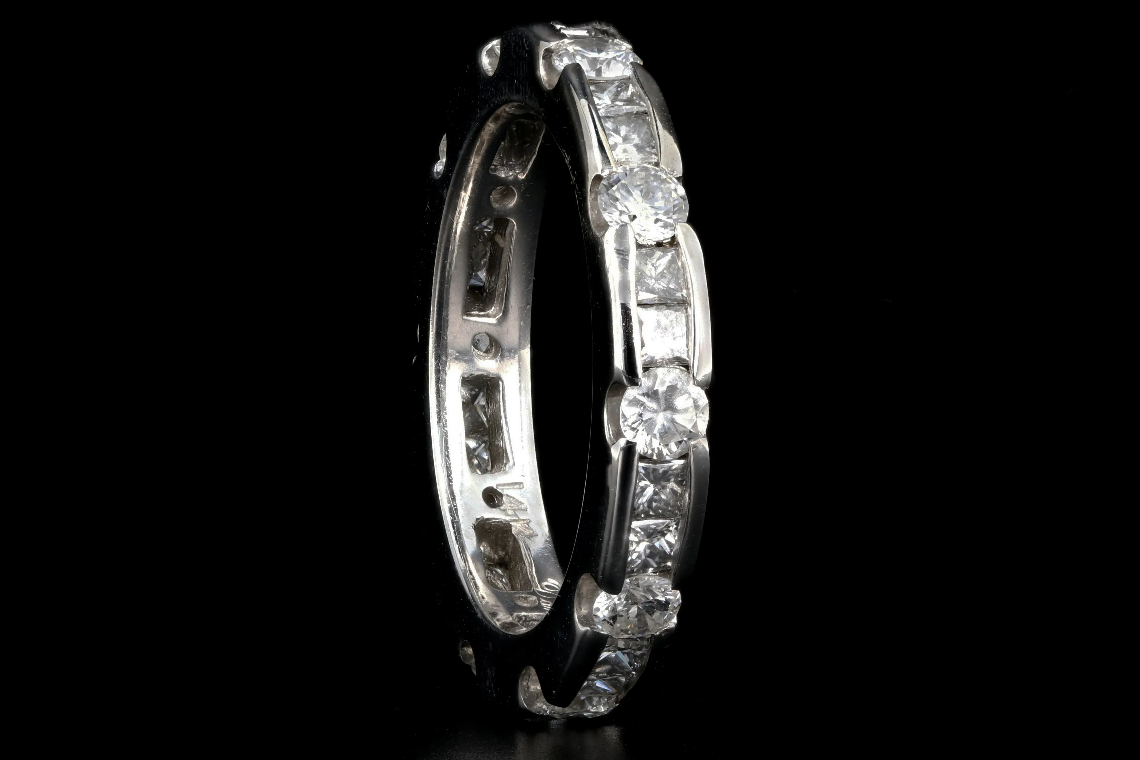 Modern 14K White Gold 2 CTW Diamond Eternity Band
