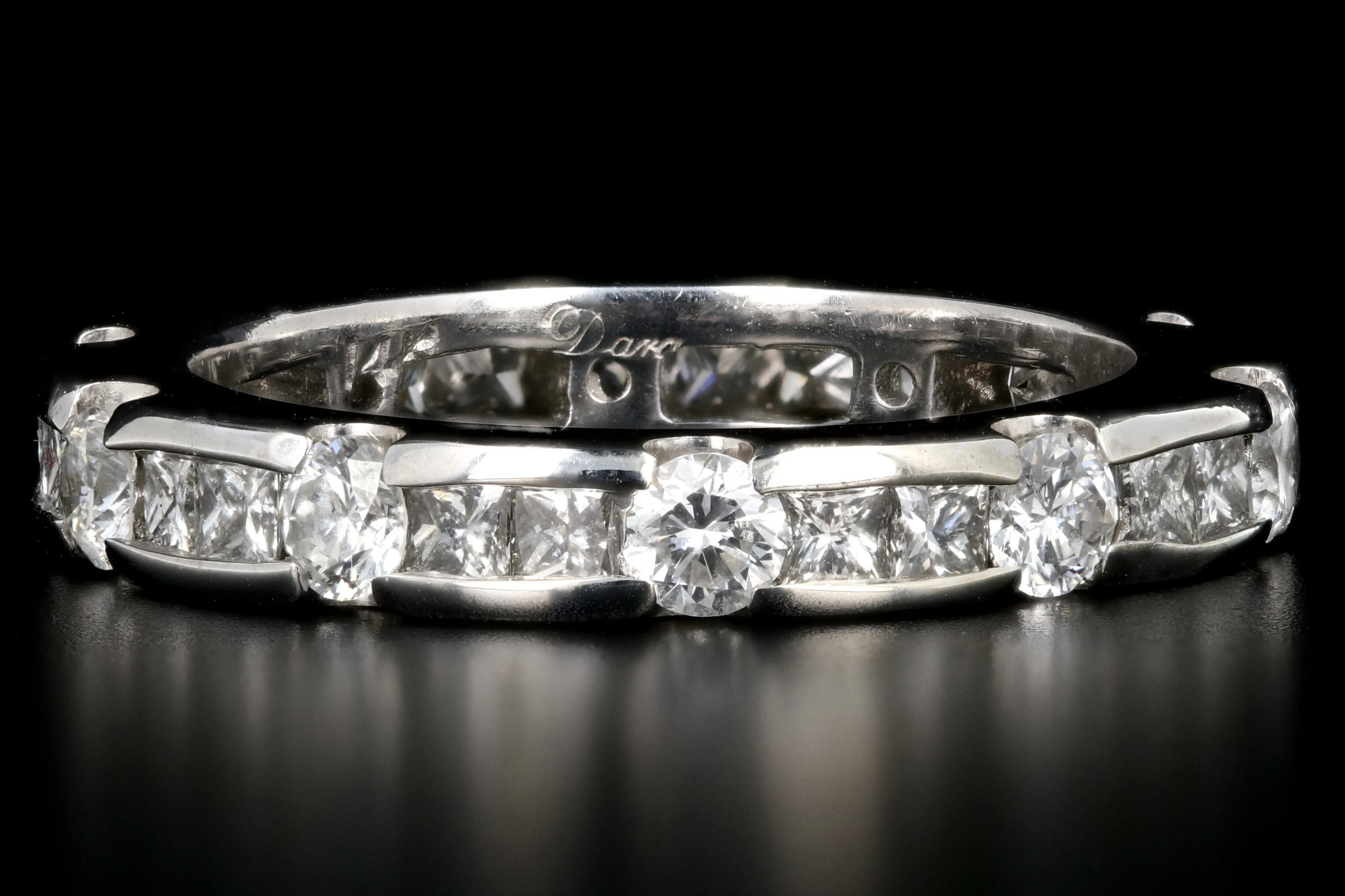 Modern 14K White Gold 2 CTW Diamond Eternity Band