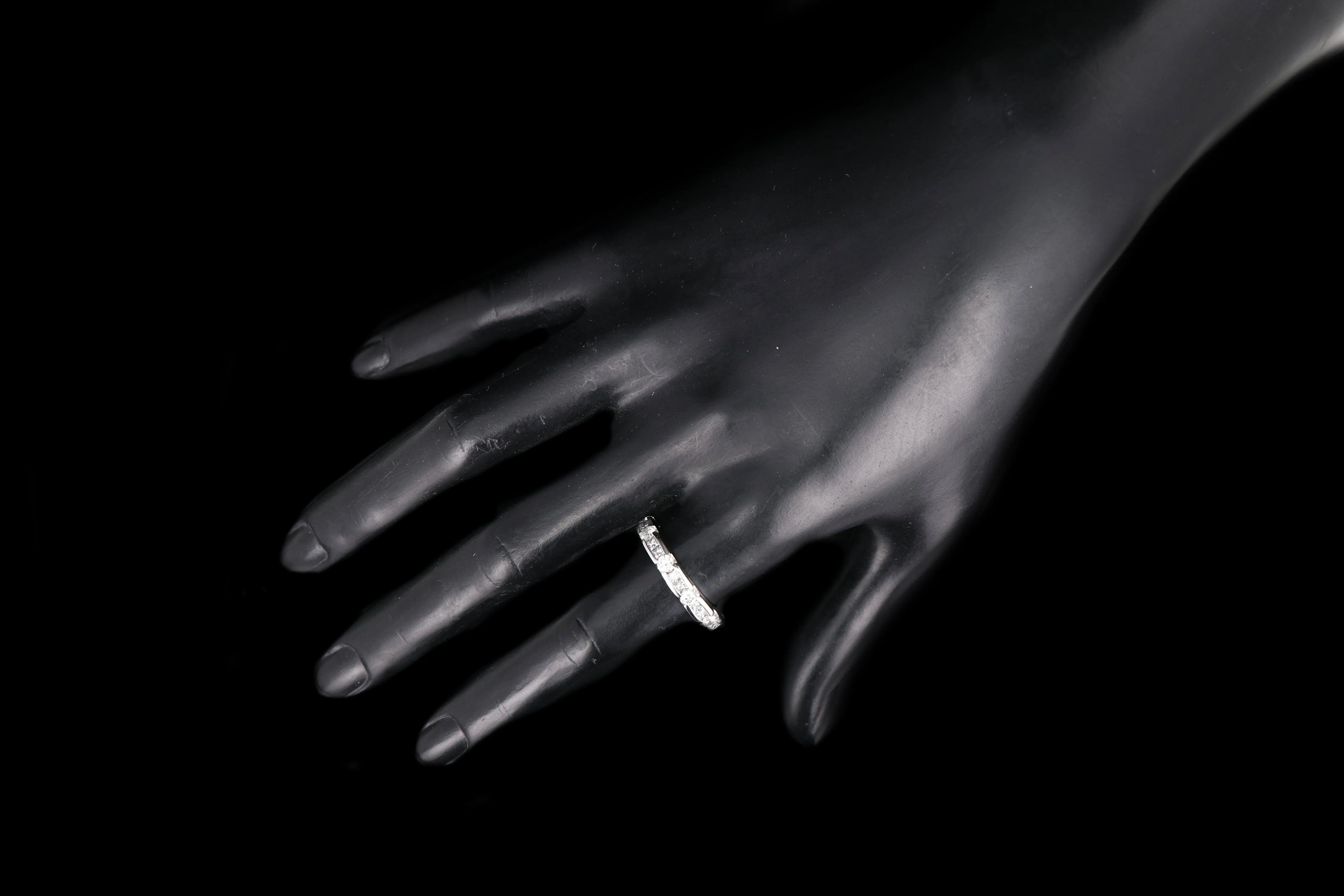 Modern 14K White Gold 2 CTW Diamond Eternity Band