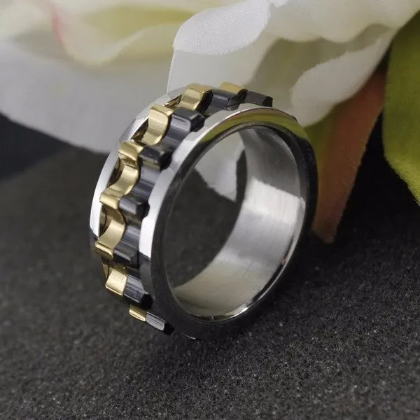 Moveable Gear Fidget Ring