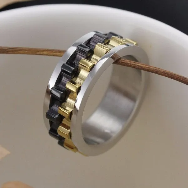 Moveable Gear Fidget Ring