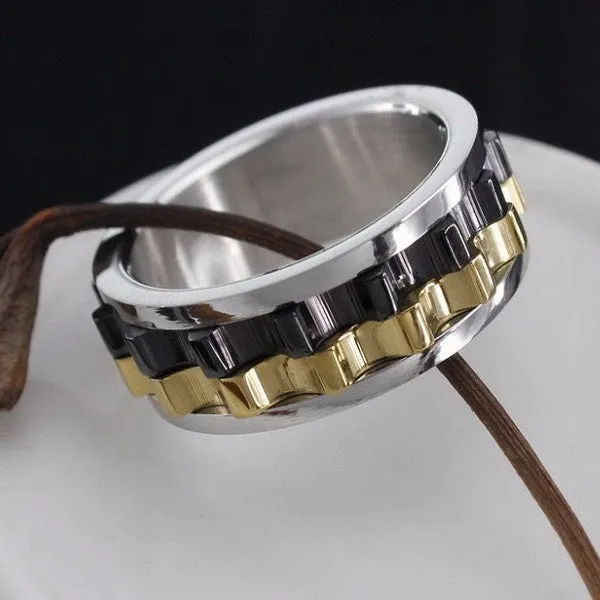 Moveable Gear Fidget Ring
