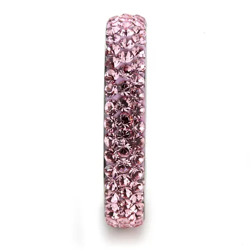 MT 3453 - Crystal Eternity Band -Light  Pink - October Birthstone -  Most Popular