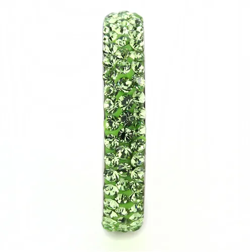 MT 7353 - Crystal Eternity Band - Light Green - Most Popular August Birthstone