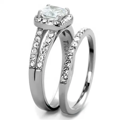 MT0812 - 1 Wedding Set April Birthstone