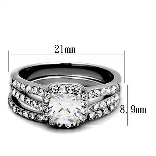 MT0812 - 1 Wedding Set April Birthstone
