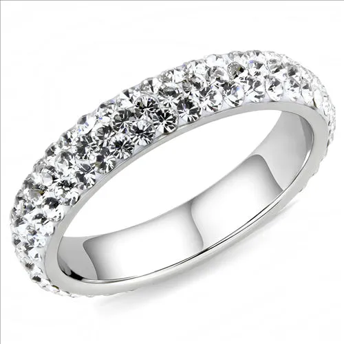 MT3353 - Crystal Eternity Band - Stackable - Most Popular - April Birthstone #1