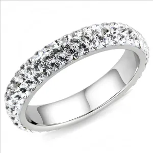 MT3353 - Crystal Eternity Band - Stackable - Most Popular - April Birthstone #1