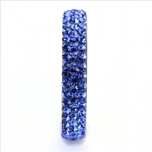 MT9353 - Crystal Eternity Band - Medium Blue - September Birthstone - Most Popular
