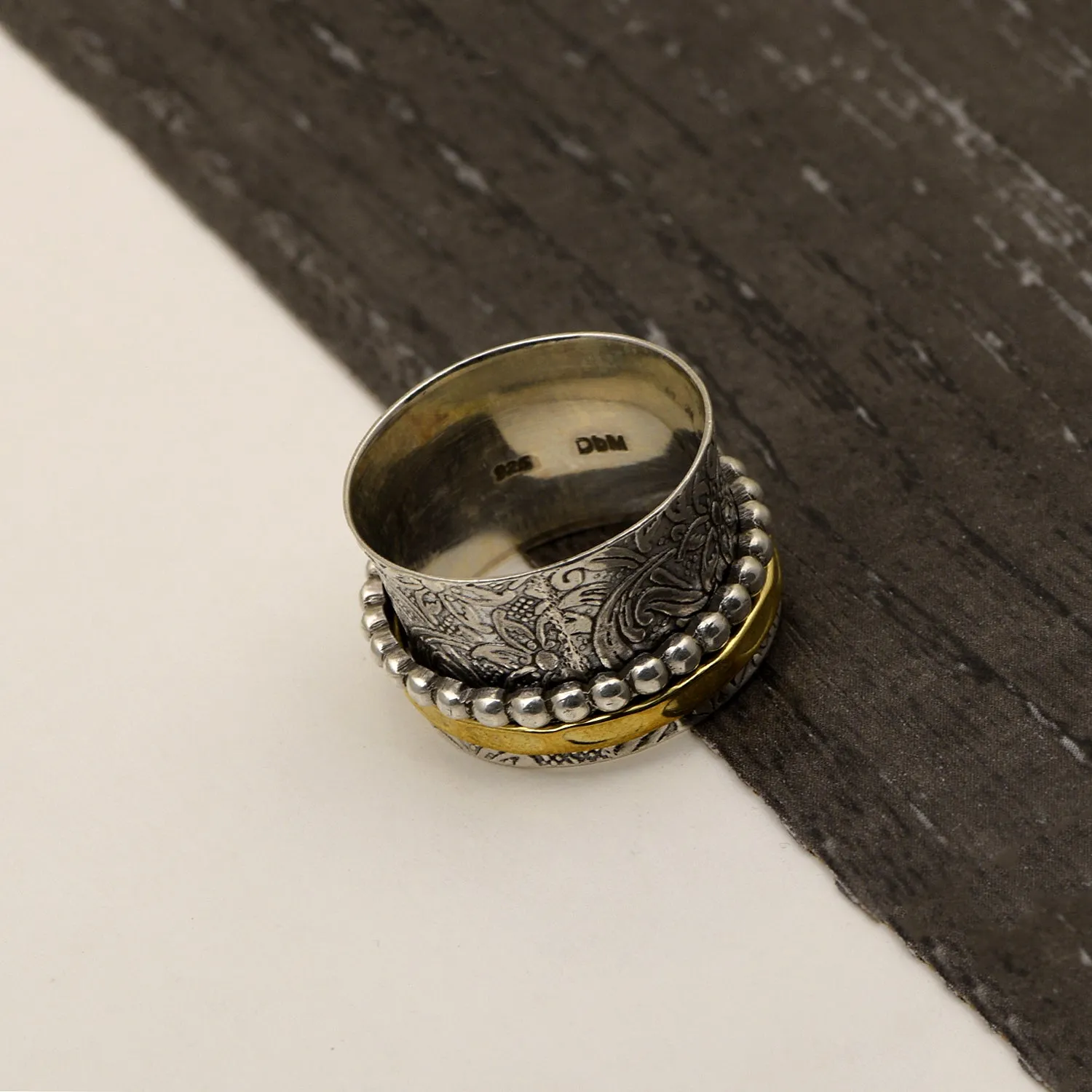Multi Band Meditation Fidget Spinner Ring