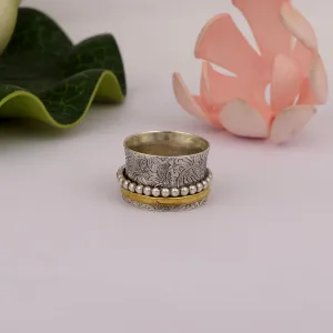 Multi Band Meditation Fidget Spinner Ring