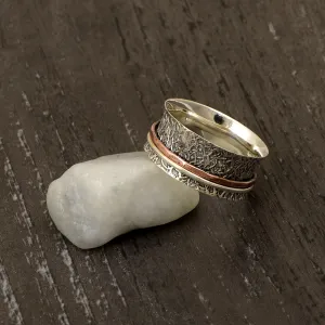 Multi Band Meditation Fidget Spinner Ring