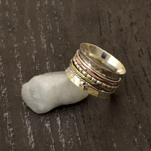 Multi Band Meditation Spinner Ring
