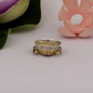 Multi Band Meditation Spinner Ring