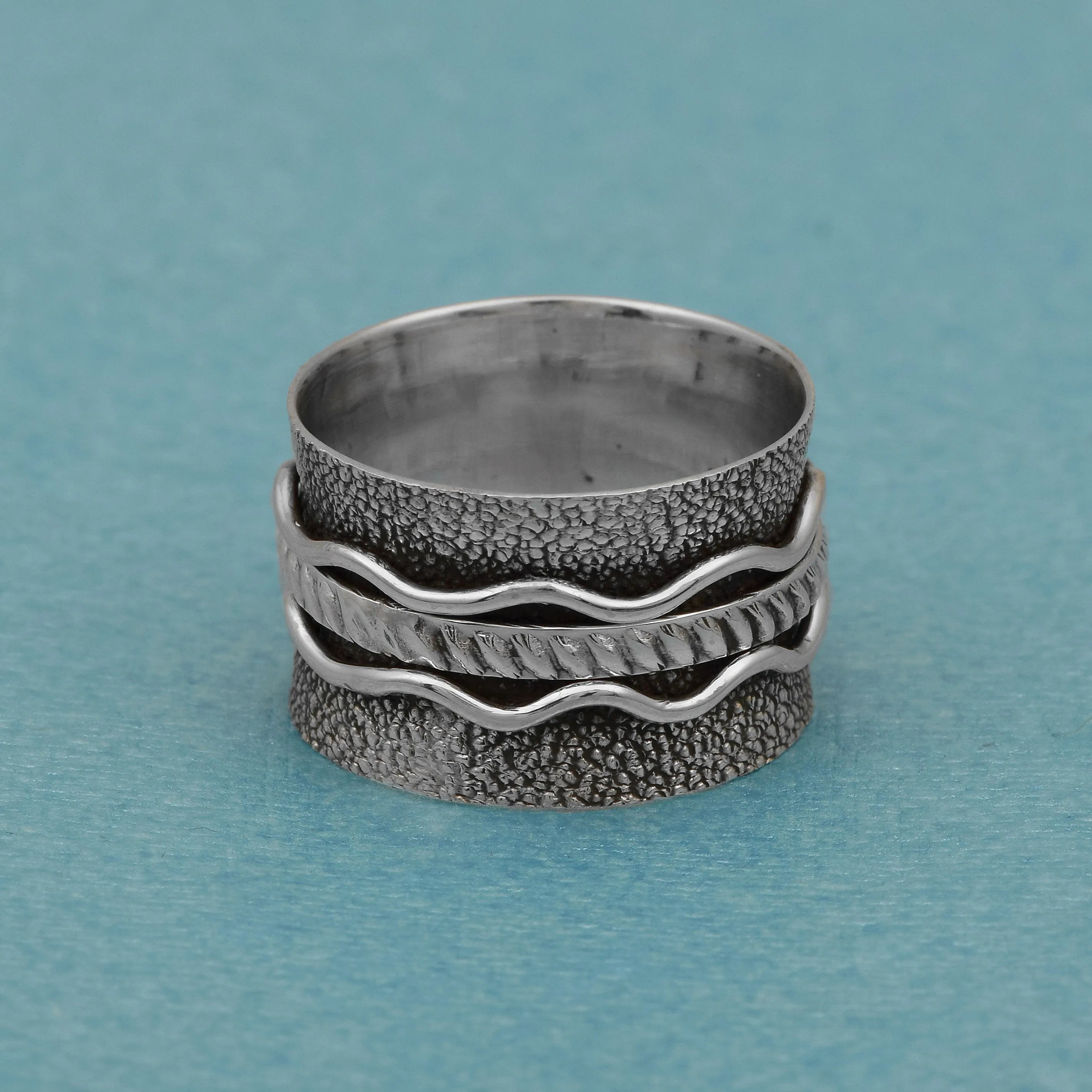 Multi Banded Spinner Ring