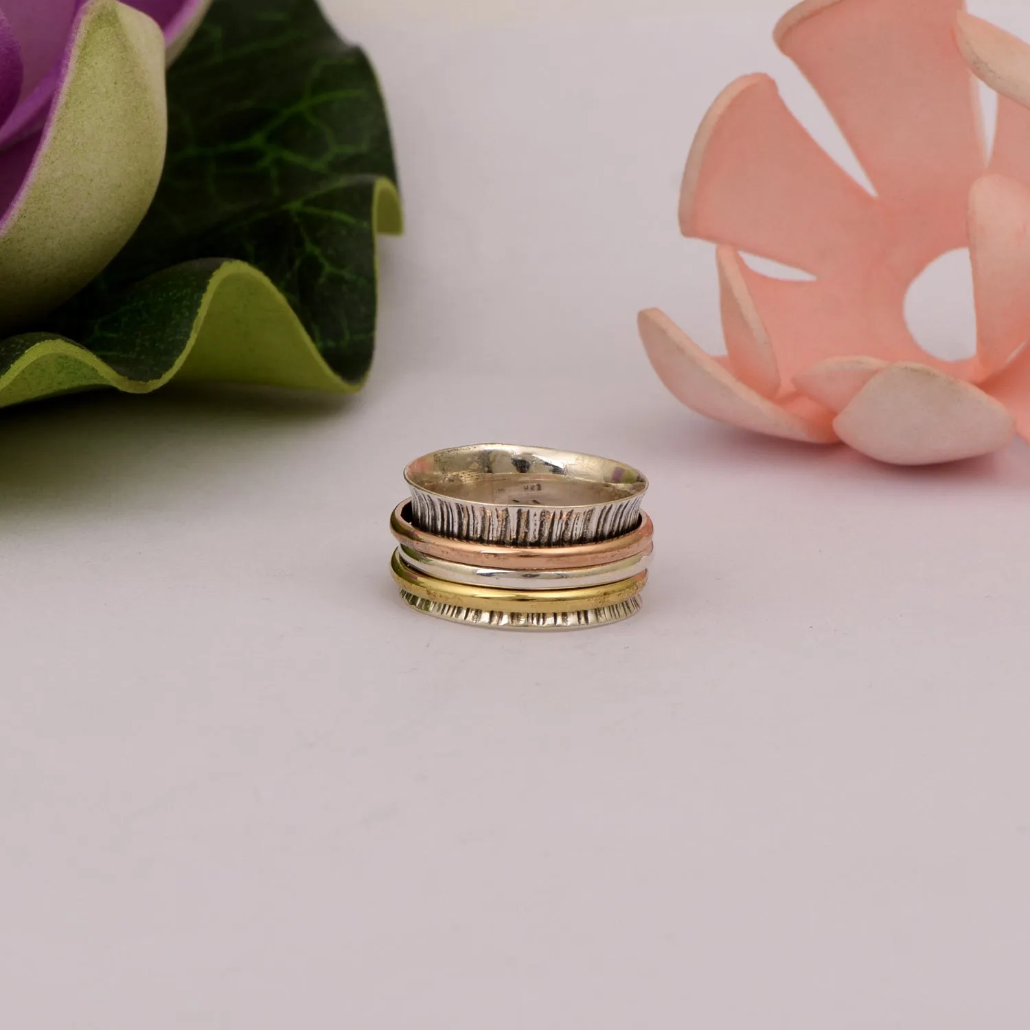 Multi Color Fidget Spinner Ring