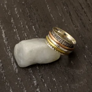 Multi Color Fidget Spinner Ring