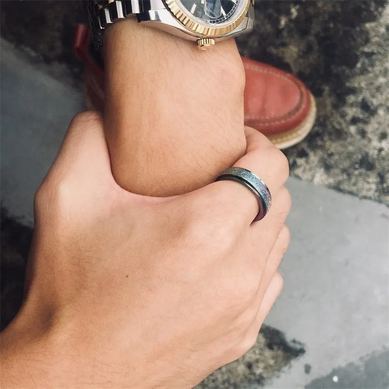 Multichrome Rainbow Spinner Ring