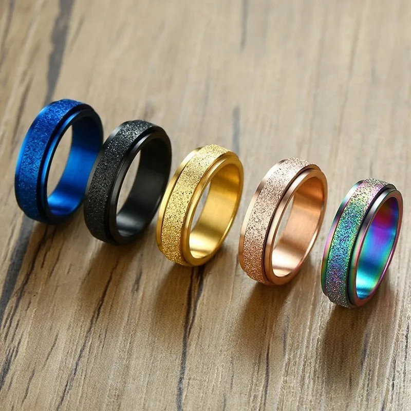 Multichrome Rainbow Spinner Ring
