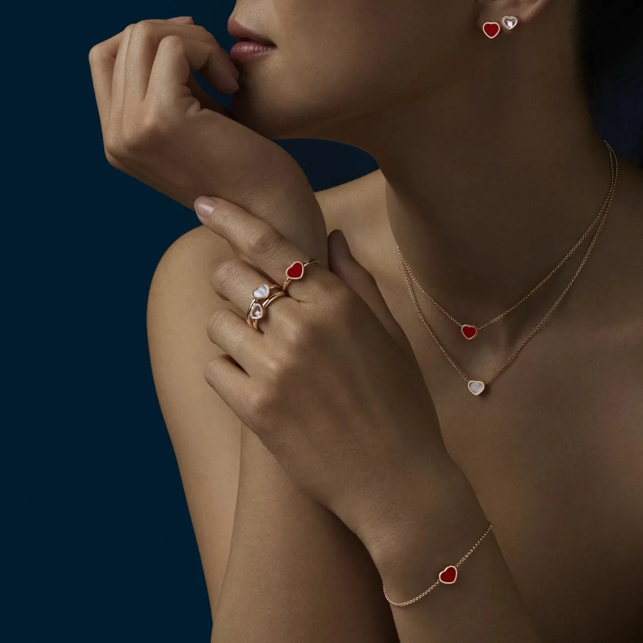 My Happy Hearts Ethical Rose Gold Mother Of Pearl Ring